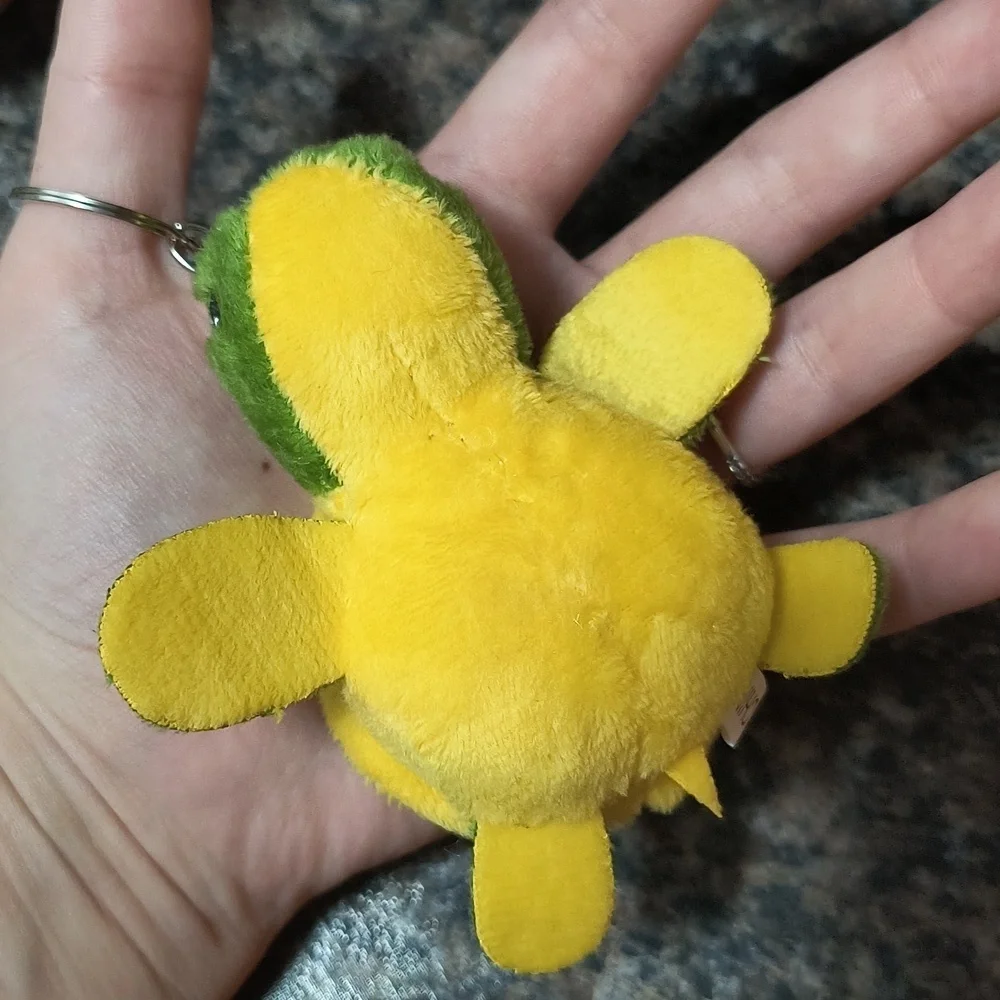 Green and Yellow Turtle Keychain